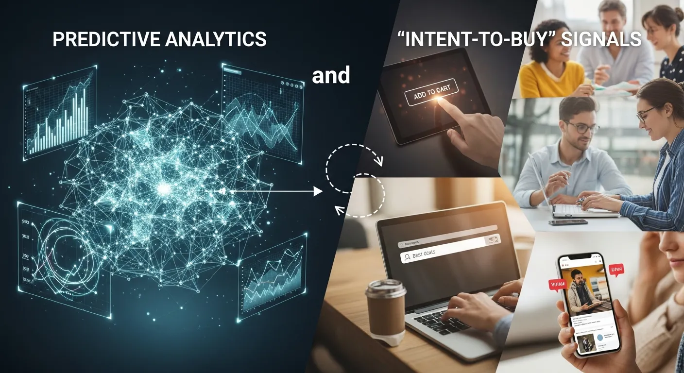 Predictive analytics with intent-to-buy signals