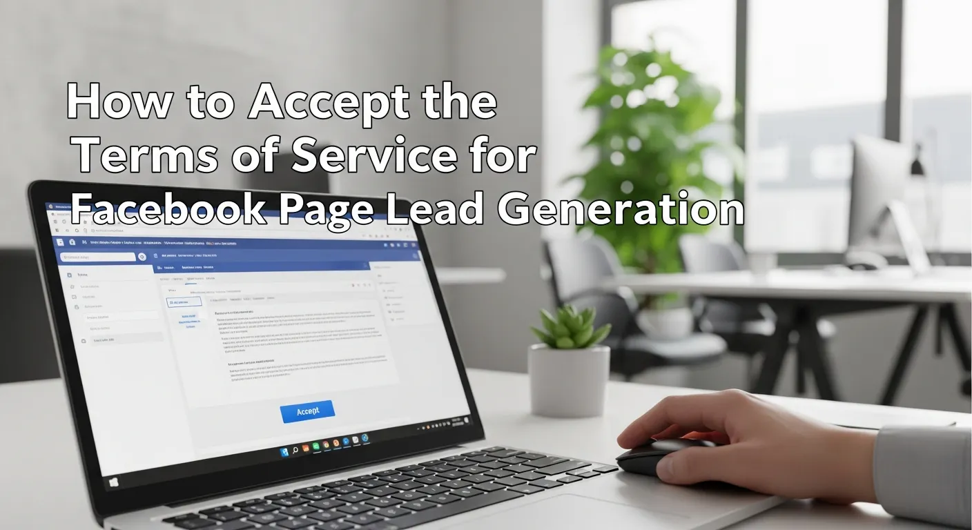 How to Accept the Terms of Service for Facebook Page Lead Generation 1 Facebook Page Lead Generation