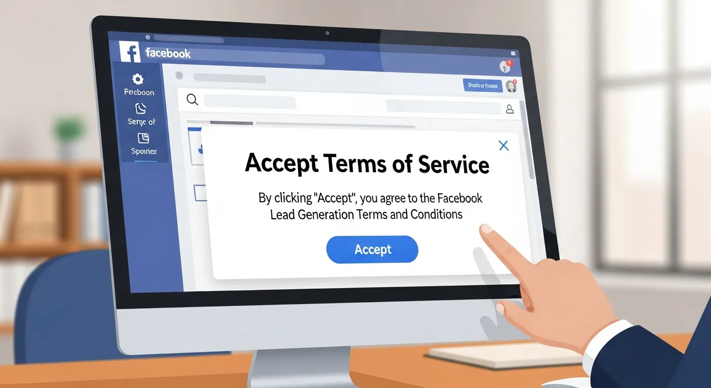 Accepting Facebook lead generation terms