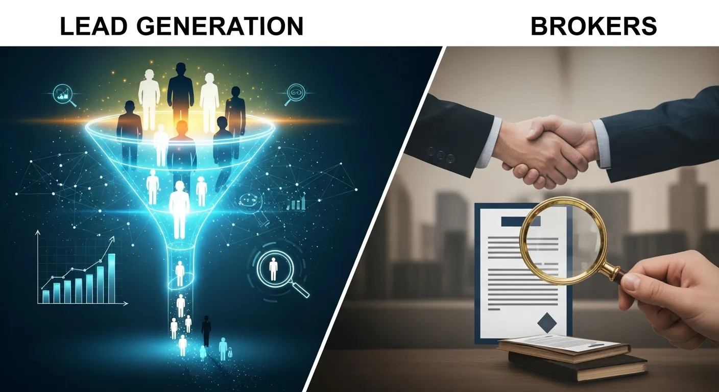 Lead Generation vs Brokers