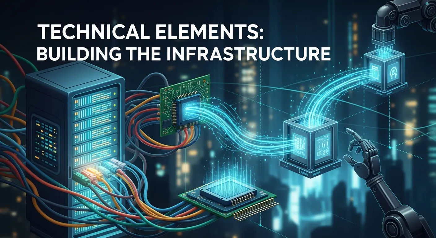 Technical elements forming a website infrastructure