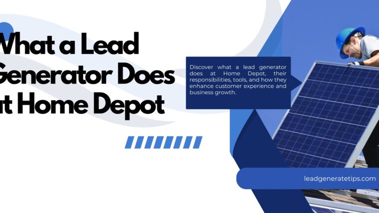 What Does a Lead Generator Do at Home Depot?