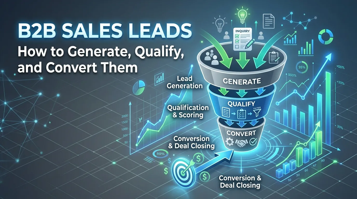B2B Sales Leads: How to Generate, Qualify, and Convert Them 1 B2B Sales Leads How to Generate, Qualify, and Convert Them